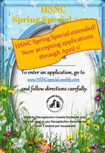 HSNS Spring Special Extended!